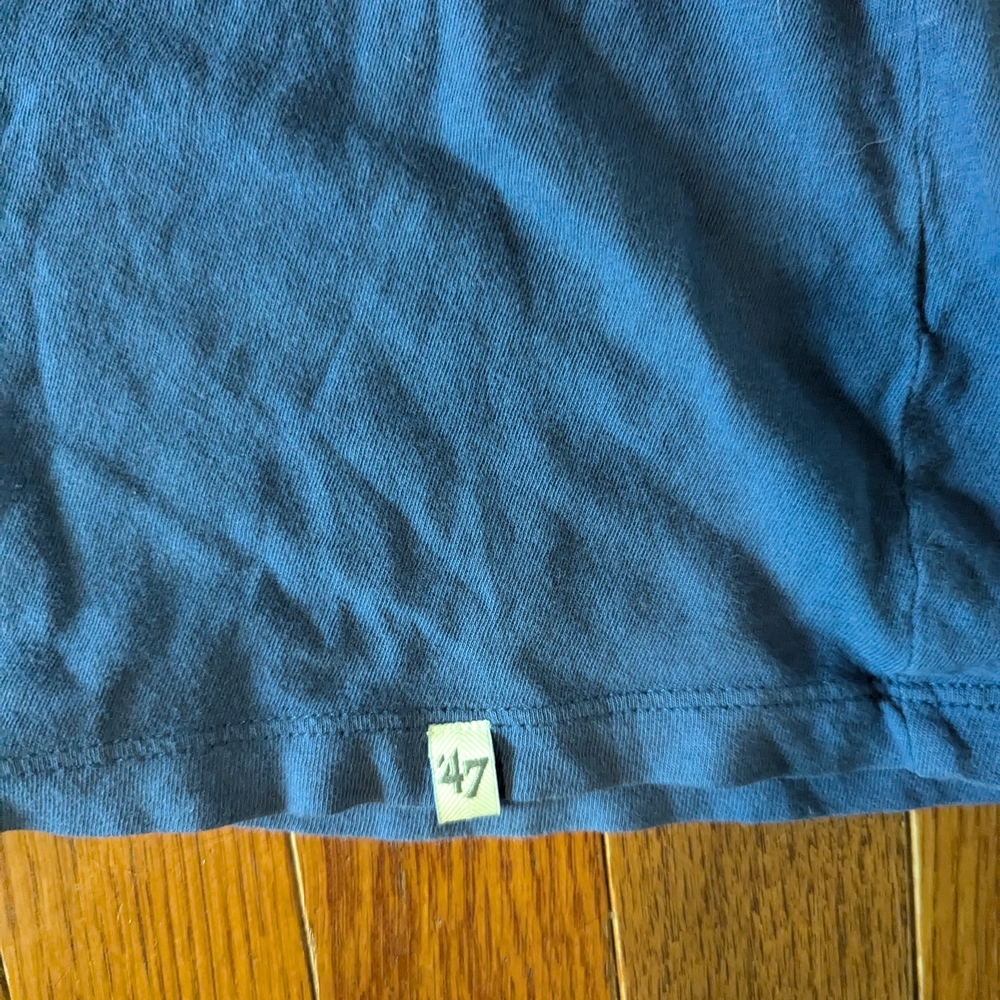 EUC 47Brand Men's Chicago Cubs MLB Long Sleeve Henley Shirt Medium Blue Gray - Picture 2 of 6